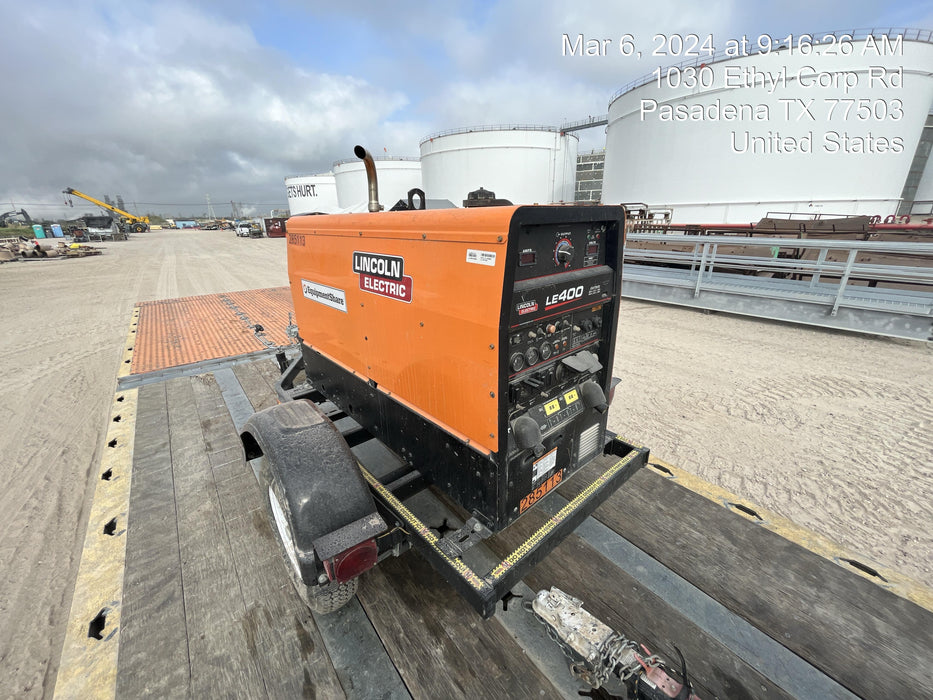 2022 Lincoln Electric LE400 Kubota V1505, Trlr, Cable Rack, Light Kit, ES Decals, T3