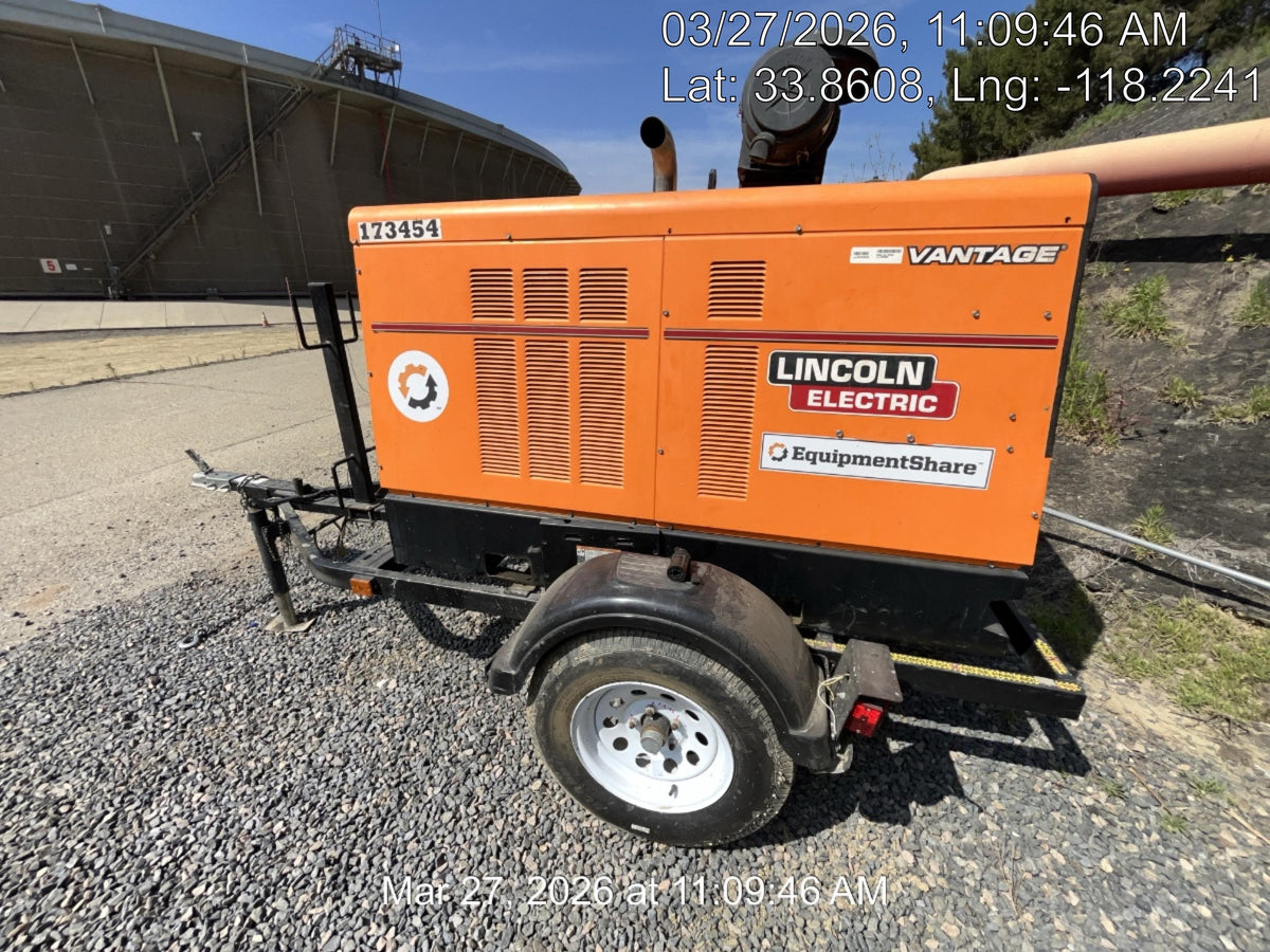 2021 Lincoln Electric Vantage 549X Ready Pak 3, ORANGE (includes trailer, cable rack, fender light kit)