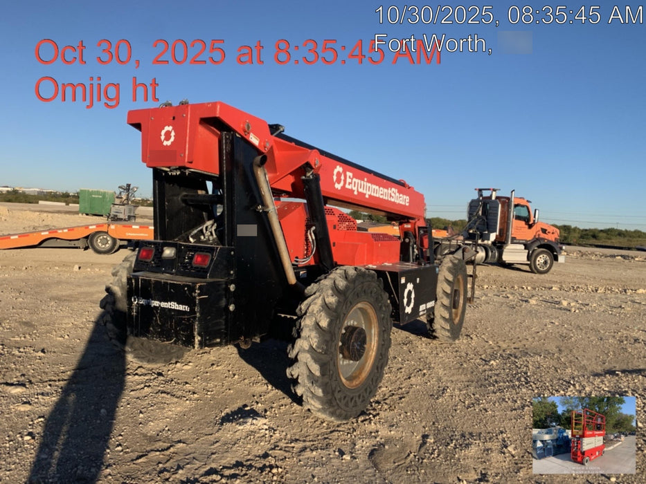 2019 Manitou MTA10055 Canopy, 120 HP, Solid Tires, Work Lights, Lift Hook, Auxiliary Hydraulics 66" Carriage and 60" Forks