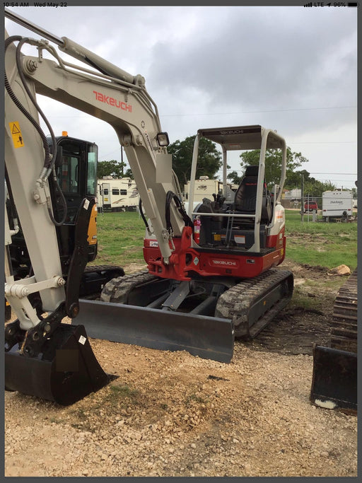 2019 Takeuchi TB260 Takeuchi TB260 Canopy w/Rubber Tracks, Auxiliary Hydraulics, Standard Blade, Manual QC