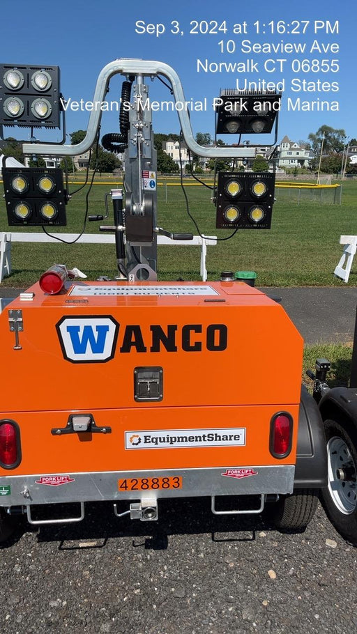 2024 Wanco WLTT-4MM4K Diesel, Deep Sea Controller, Shore Power Plug, Auto Start, (4) 350W LED Floodlights, 4kW Generator, 60 Gal Fuel Tank, 2" Ball, T3