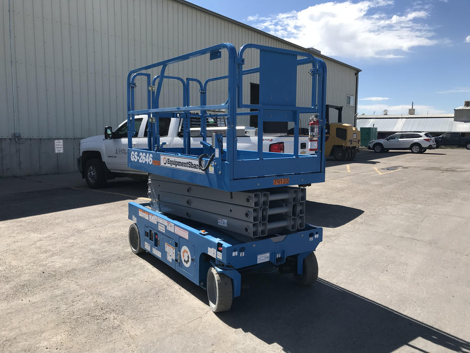 2019 Genie GS-2646 folding rails with full height swing gate