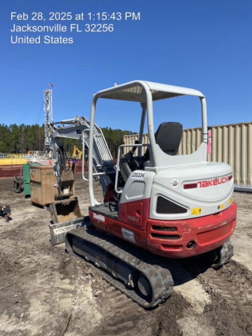 2022 Takeuchi TB235-2R Canopy, Rubber Tracks, Manual QC