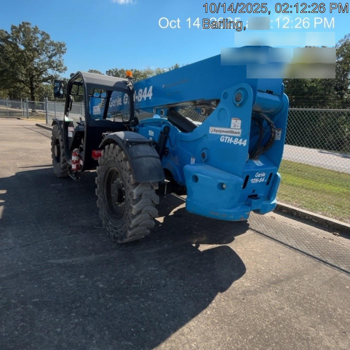 2018 Genie GTH-844 Genie GTH-844 w/ROPS, Work Lights, Solid Tires, RH Cab Mesh, Beacon, 60" Carriage and Forks