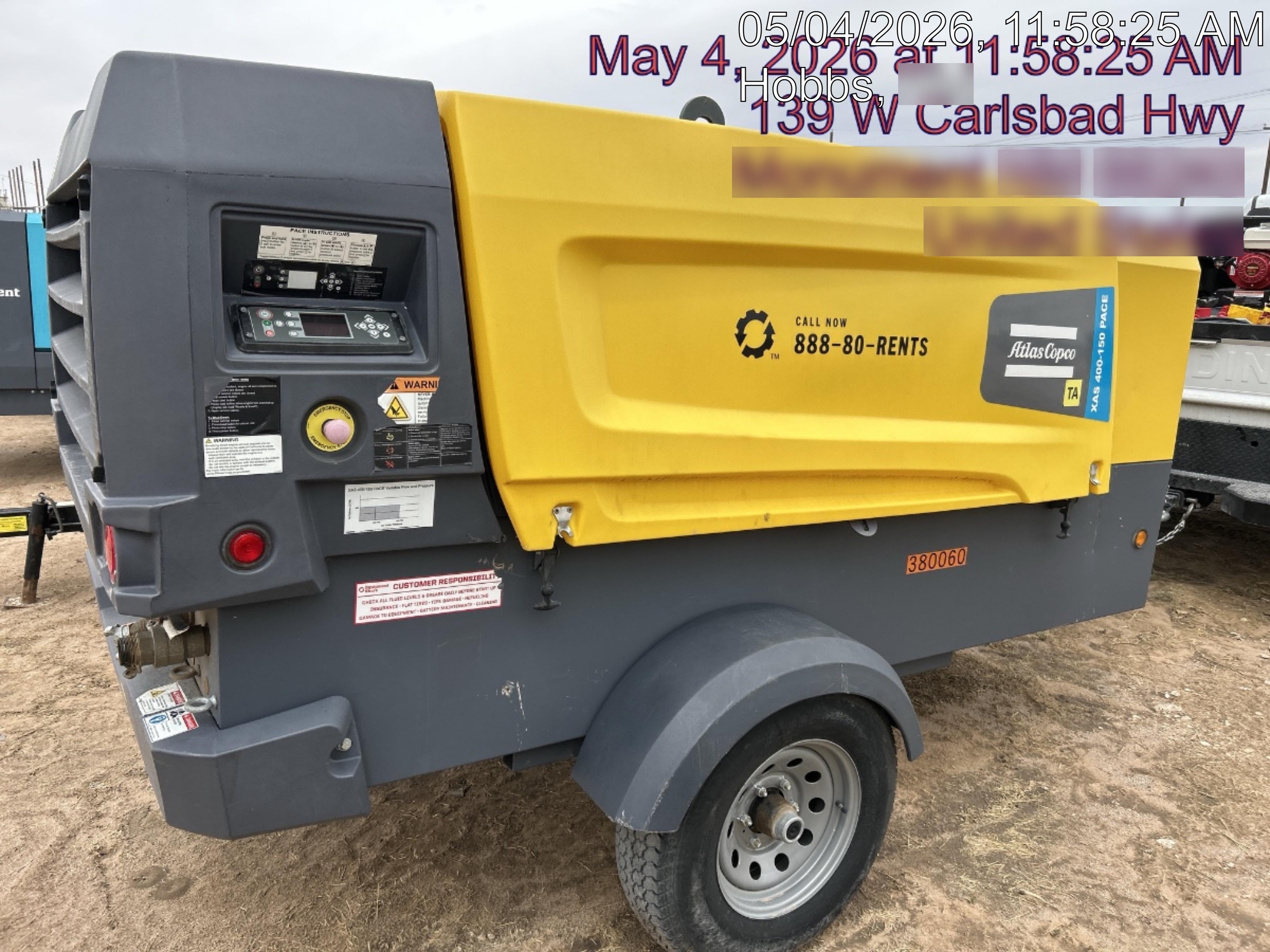 2023 ATLAS COPCO XAS 400-150 PACE