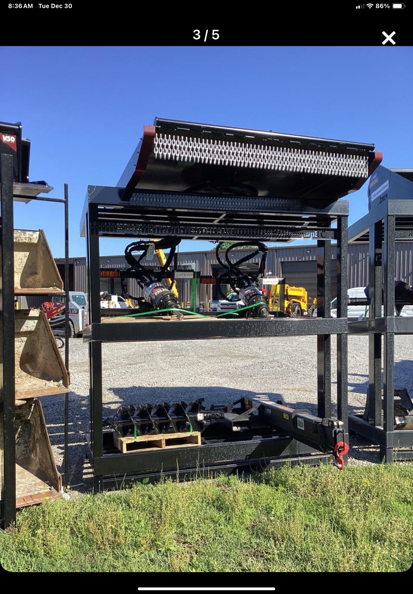 2025 FLUID POWER SUPPORT Excavator Bucket Rack