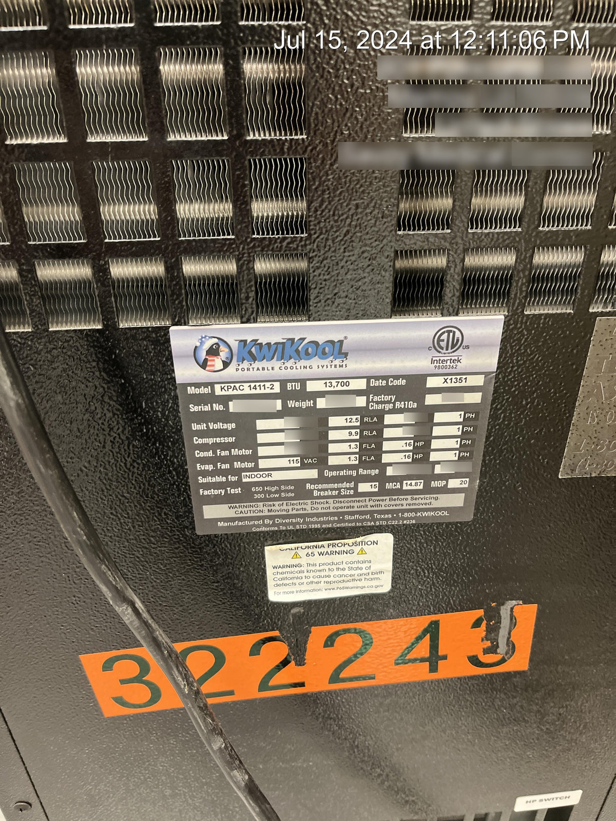 2023 KWIKOOL KPAC1411-2