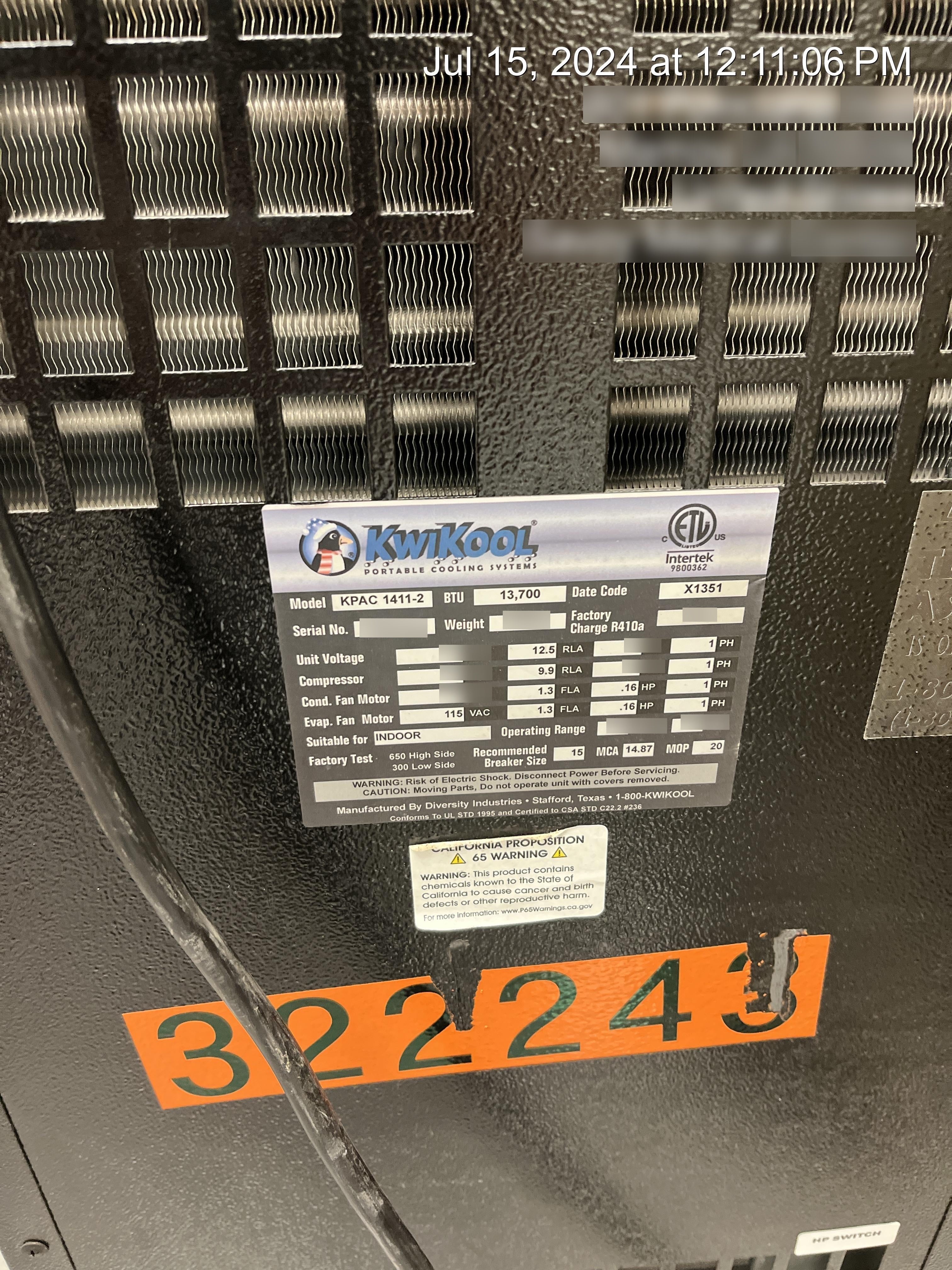 2023 KWIKOOL KPAC1411-2