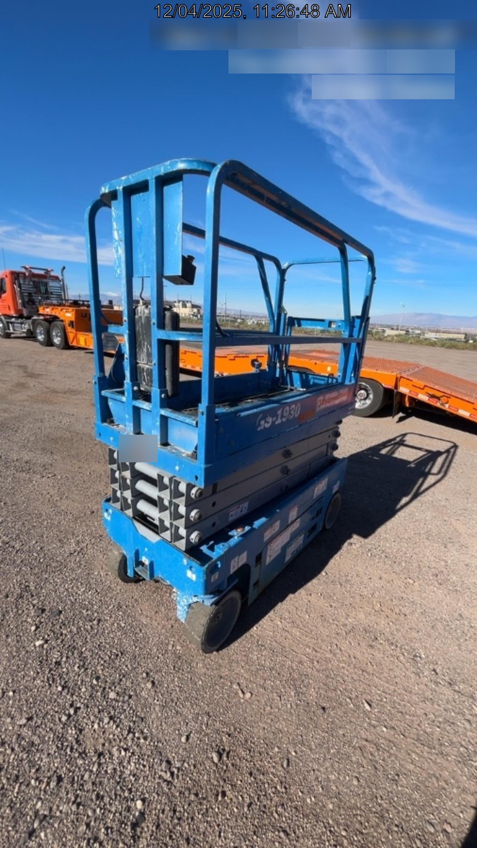 2019 Genie GS-1930 Half Height Swing Gate, 800W Inverter