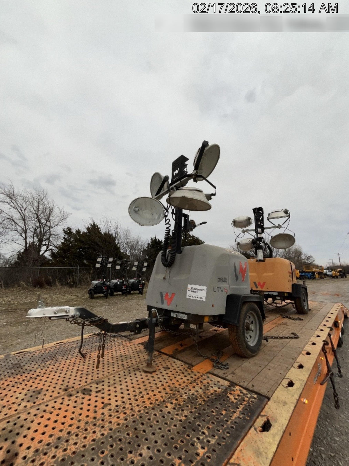 2018 Wacker Neuson LTV6L-MH Wacker Neuson LTV6L Mobile Light Tower w/Fuel Level Sensor Installed