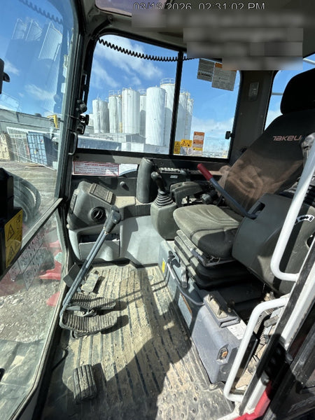 2019 Takeuchi TB290 Cab/Heat/AC Rubber tracks, Dozer blade, Travel alarm, Auxiliary hydraulics Manual QC, Hydraulic thumb, 18", 24", and 36" Buckets