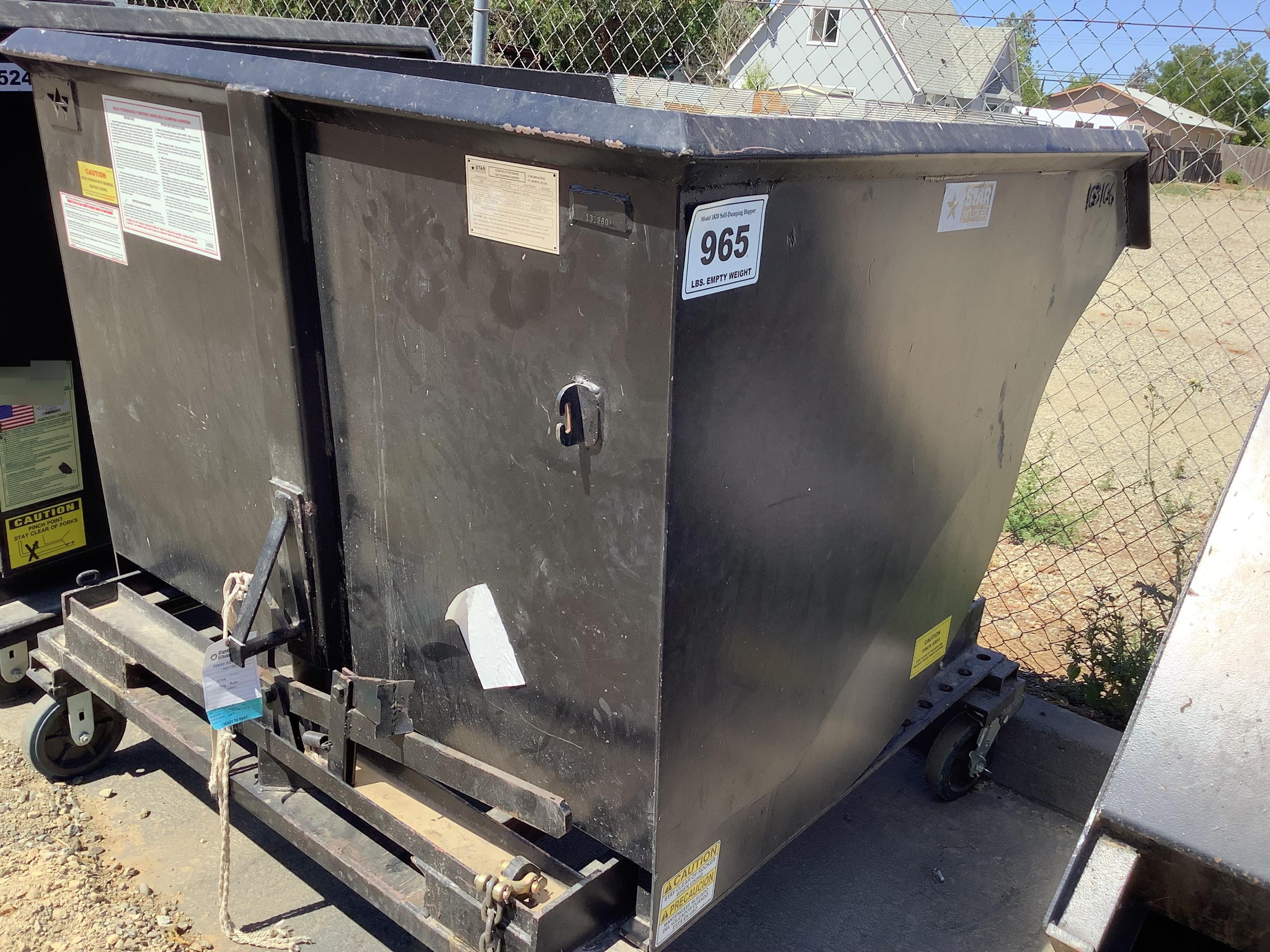2020 STAR INDUSTRIES M-1820 - Self-Dump Hopper
