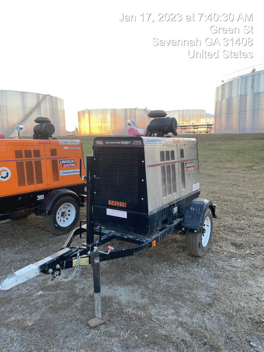 2021 Lincoln Electric Air Vantage 566 Air Vantage 566X Ready Pak 3 (includes trailer, cable rack, fender light kit); no telematics