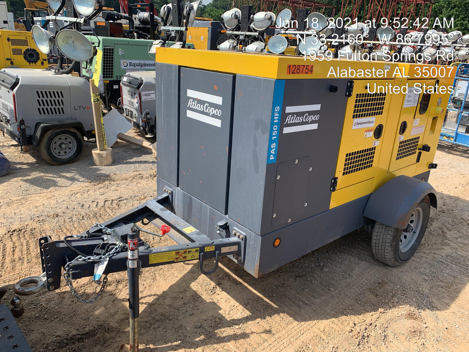 2020 ATLAS COPCO PAS 150 HF CS Enclosed