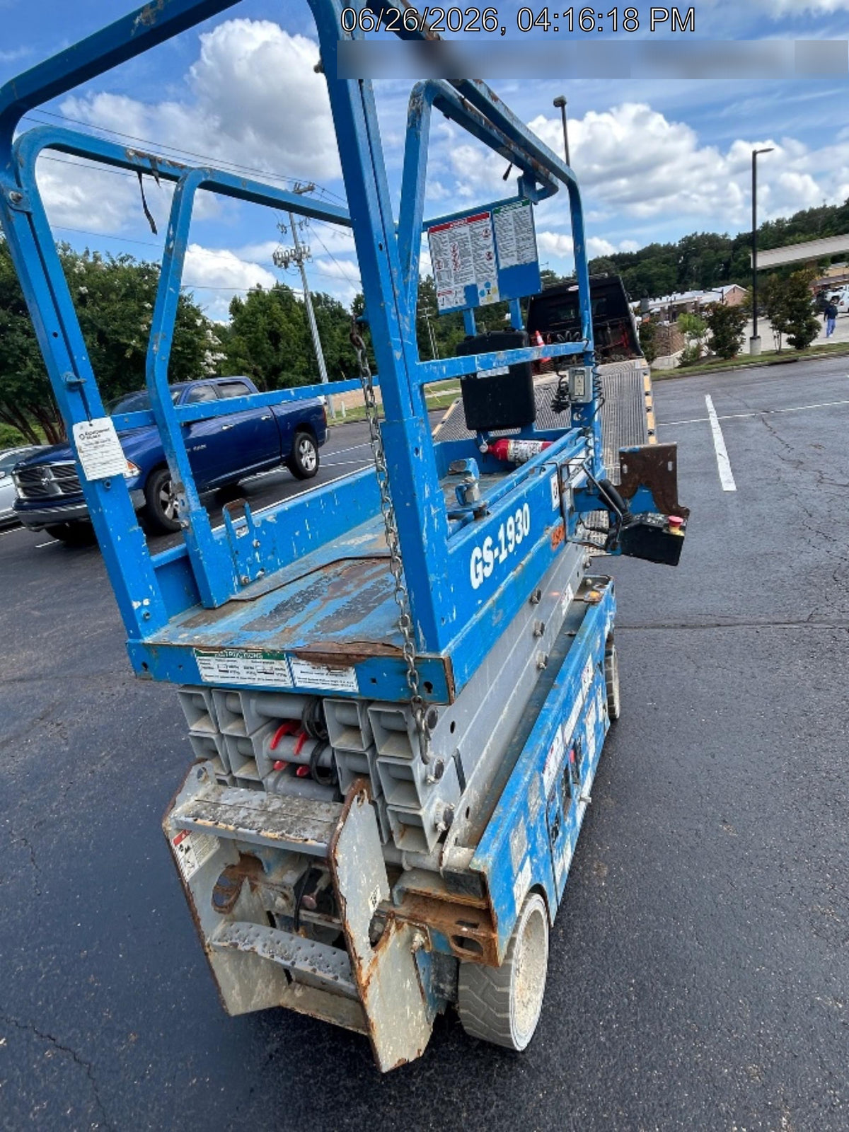 2019 Genie GS-1930 Fixed Rails with Chain Entry