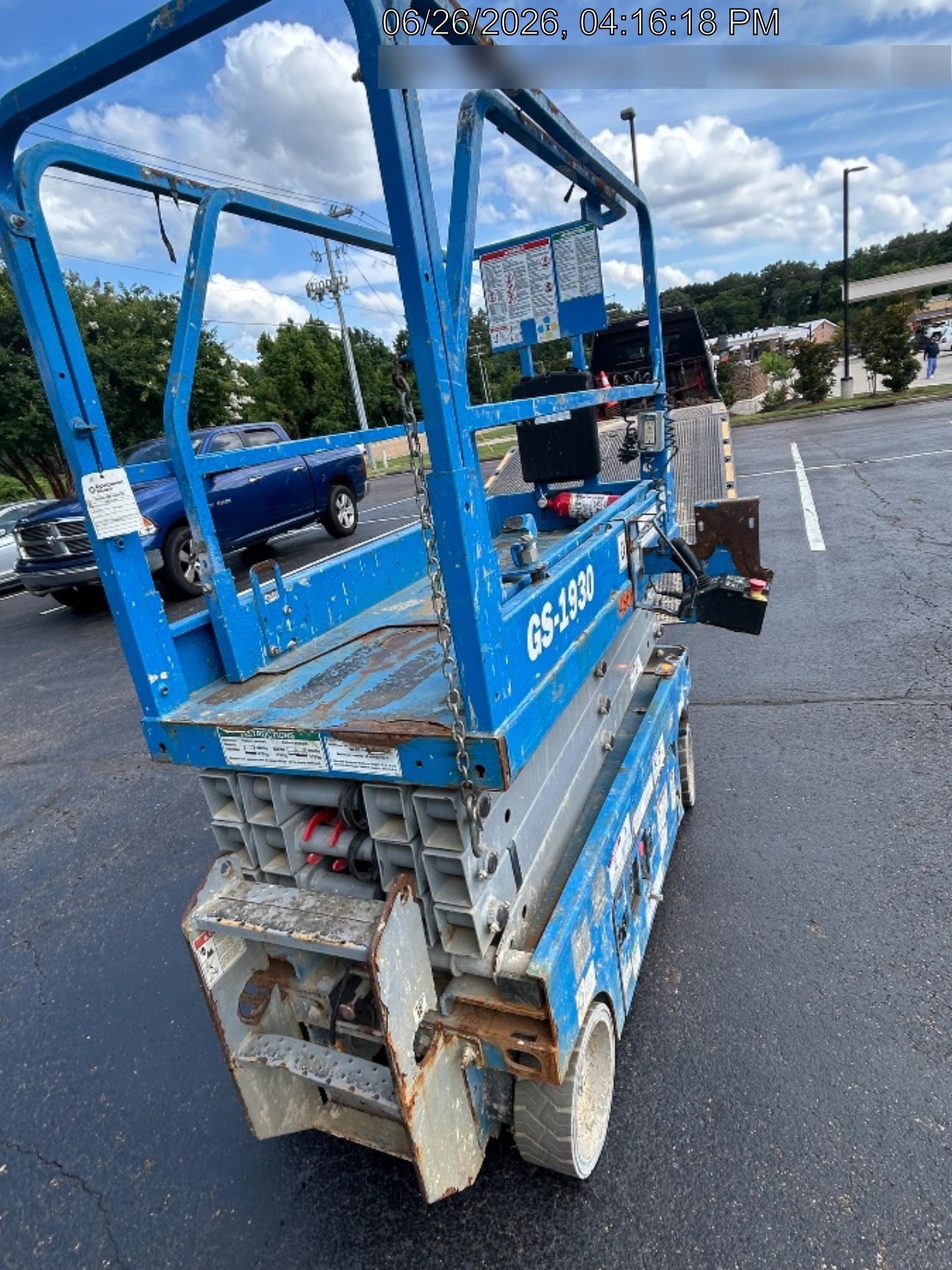 2019 Genie GS-1930 Fixed Rails with Chain Entry