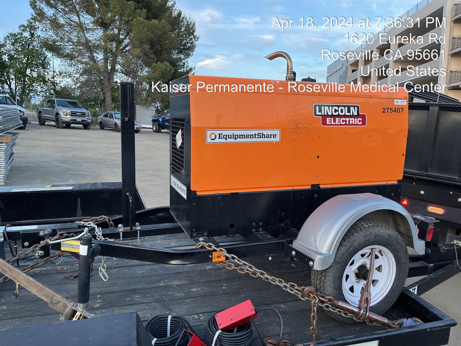 2022 Lincoln Electric LE400 Kubota V1505, Trlr, Cable Rack, Light Kit, ES Decals, T3