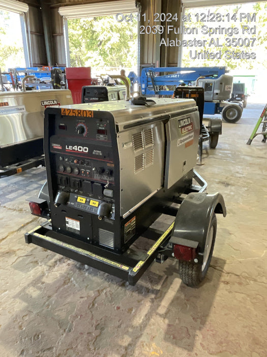 2024 Lincoln Electric LE400 Kubota V1505, Trlr, Cable Rack, Light Kit, ES Decals, T3