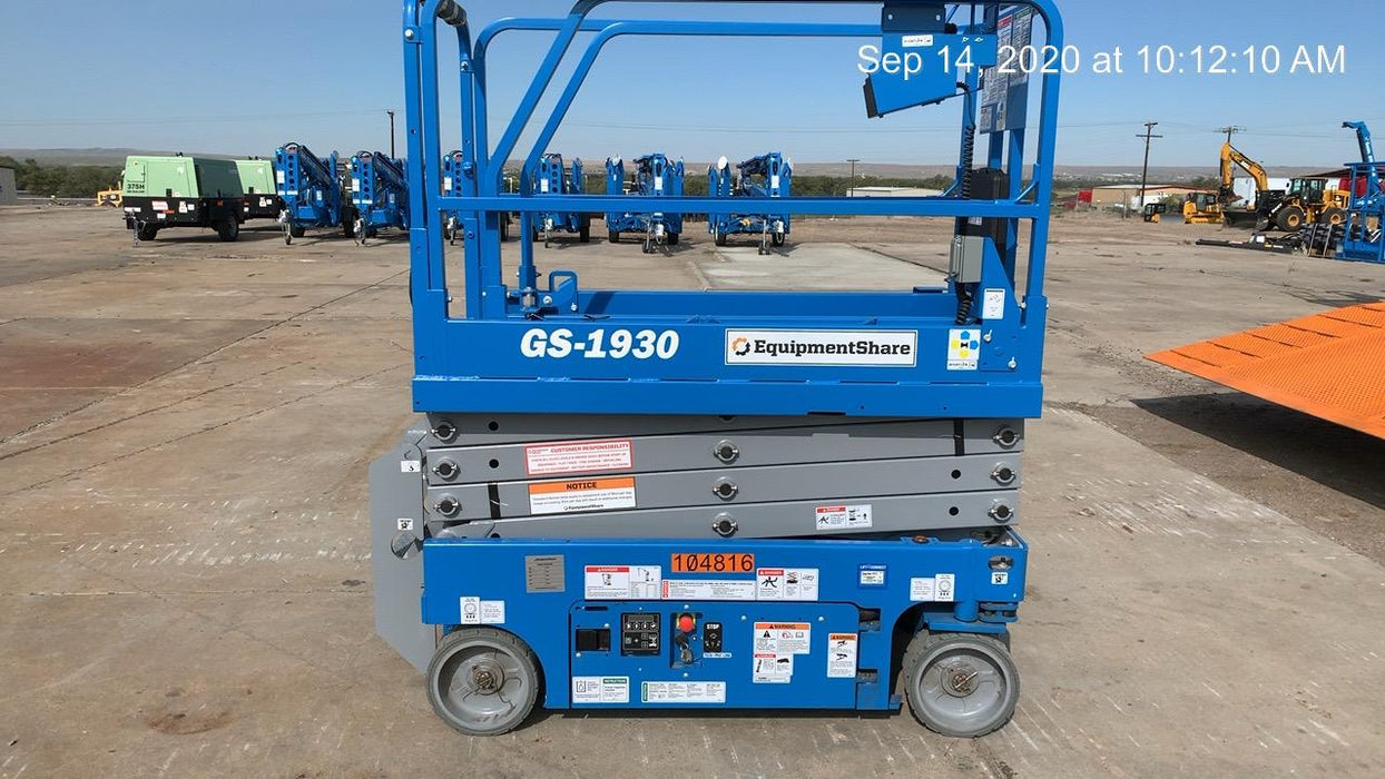 2020 Genie GS-1930 Fixed rails with chain entry gate - Pre A92.20