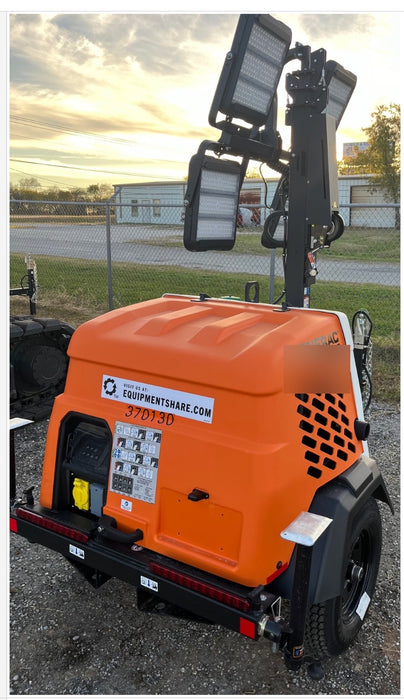 2023 Generac MLT2 Diesel, Flex Switch 120V Input, Powerzone Controller, 
(4) 320W LED Lights, 4kW Generator, 39.9 Gal Fuel Tank, 2" Ball, T3