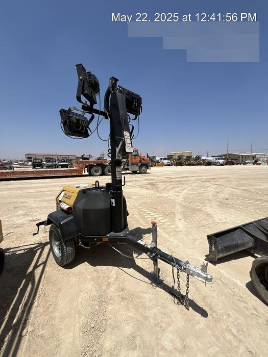 2022 Allmand NLV3GR (4) LED Light Fixture 350W, 23' Vertical Mast, 3kW Prime, Towable, Deep Sea L401, Leveling Jacks, Yanmar T4F 5.8hp