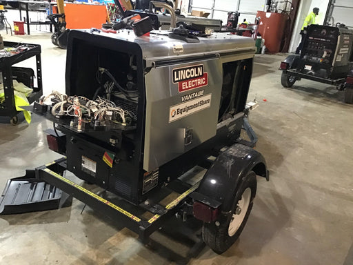 2019 Lincoln Electric Vantage 322 Ready-Pak 3, Two Wheel Trailer, Fender and Light Kit, Cable Rack