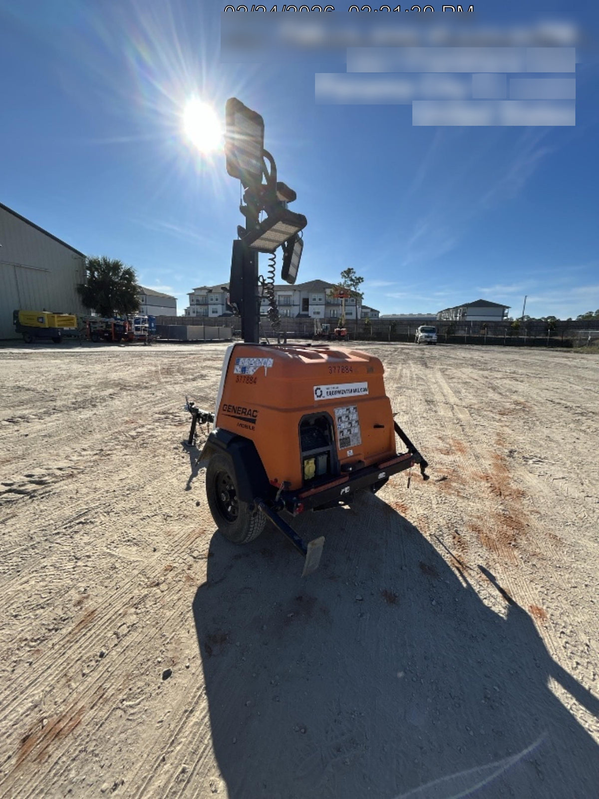2023 Generac MLT2 Diesel, Flex Switch 120V Input, Powerzone Controller, 
(4) 320W LED Lights, 4kW Generator, 39.9 Gal Fuel Tank, 2" Ball, T3