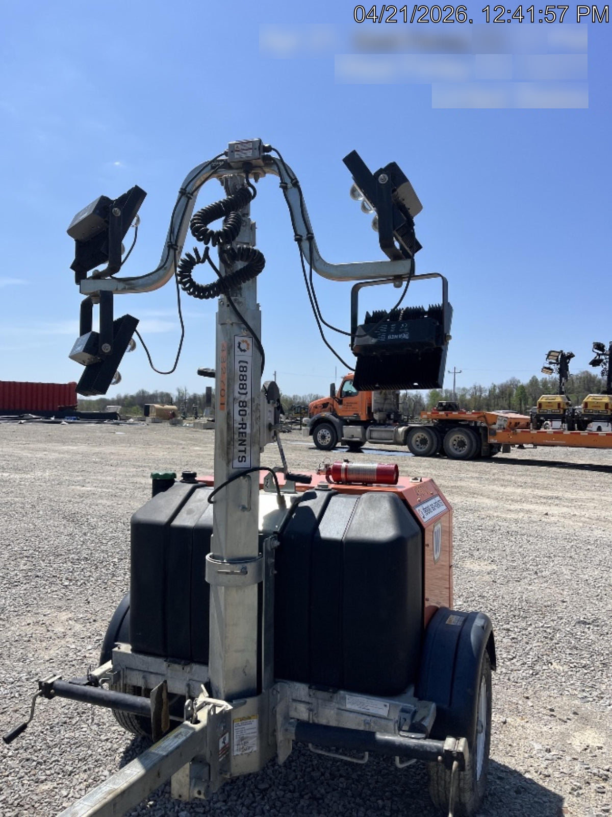 2024 Wanco WLTT-4MM4K Diesel, Deep Sea Controller, Shore Power Plug, Auto Start, (4) 350W LED Floodlights, 4kW Generator, 60 Gal Fuel Tank, 2" Ball, T3