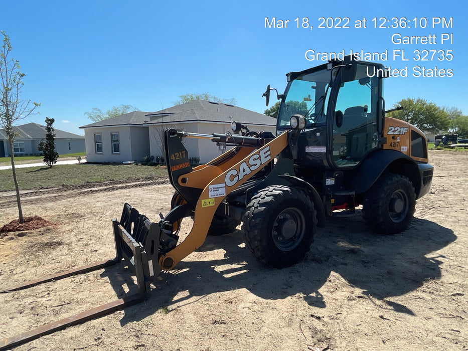 2018 Case 221F AC CAB COMPACT WHEEL LOADER 1.3-1.57 CUYD