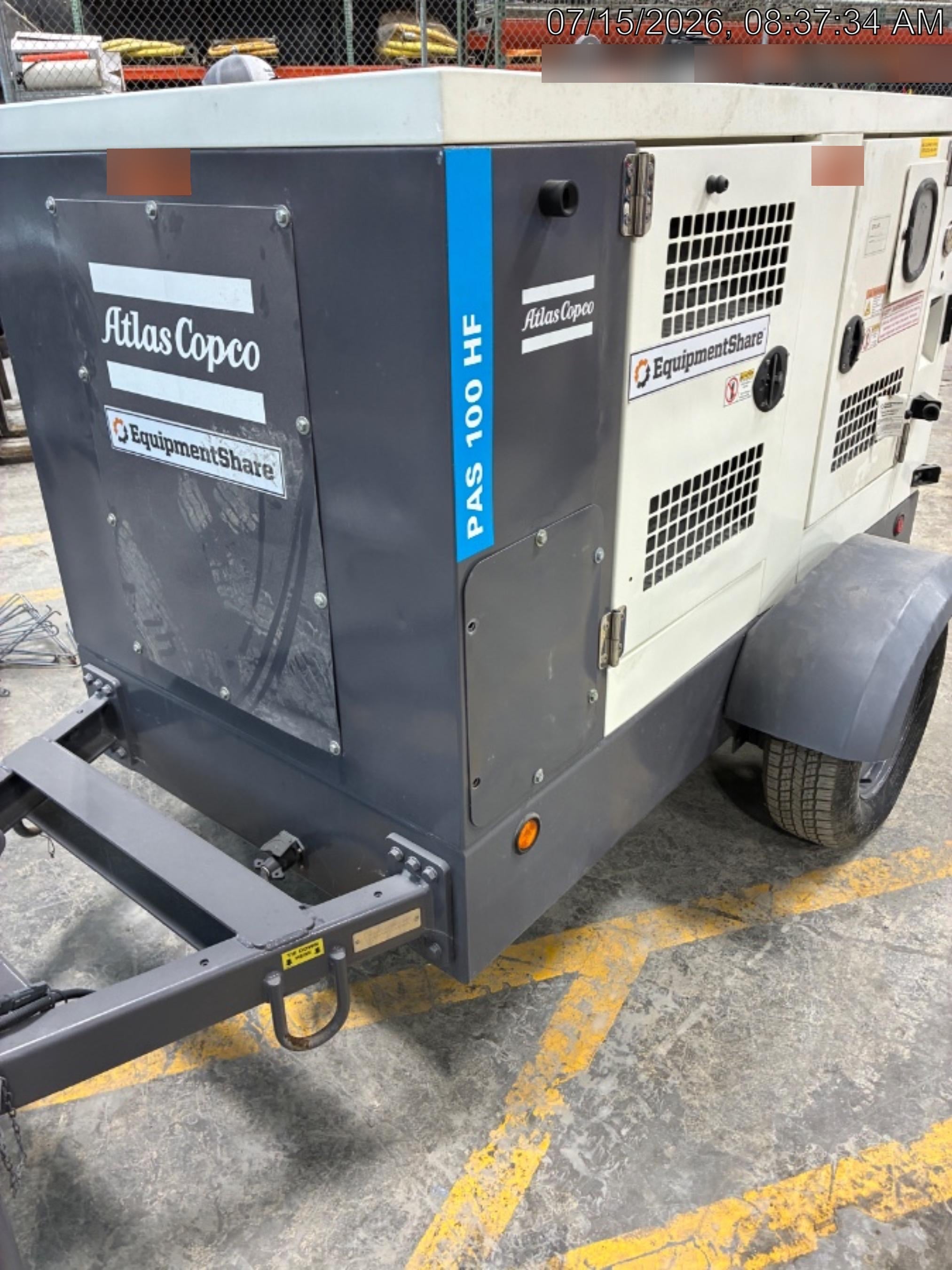 2020 ATLAS COPCO PAS 100 HF CS Enclosed