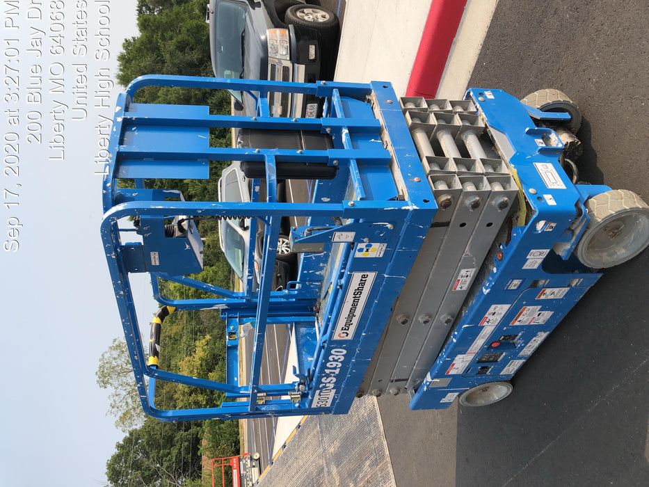 2020 Genie GS-1930 Solid Non Marking Tires, Beacon, Folding rails with half height swing gate