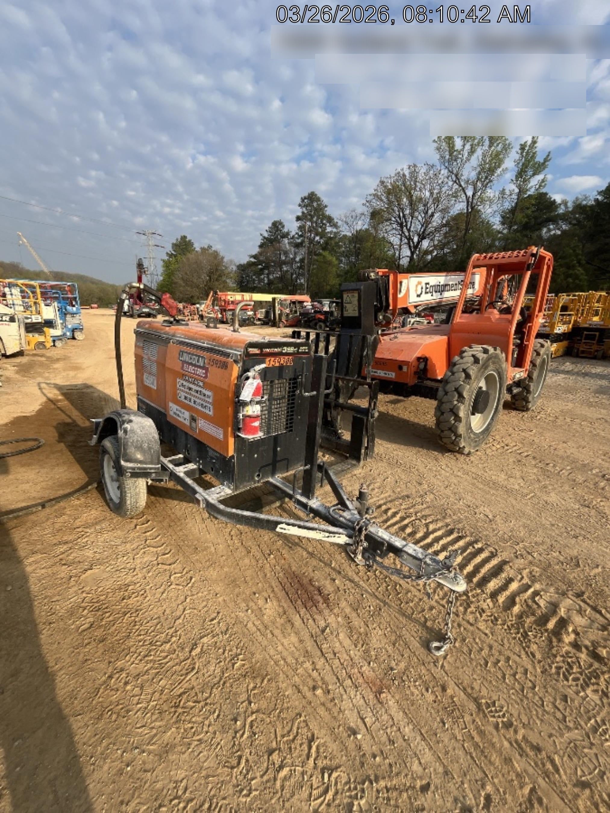 2021 Lincoln Electric Vantage 322 Vantage 322 Ready Pak 3 w/ Decals, ORANGE (includes trailer, cable rack, fender light kit) NO Telematics