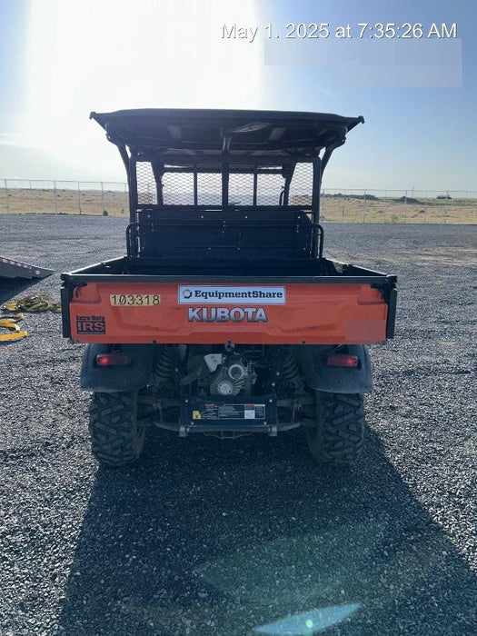 Kubota RTV-X1140W-H 4WD utility cart -LED strobe -Windshield tempered glass -Plastic canopy -Wire harness kit -Backup alarm