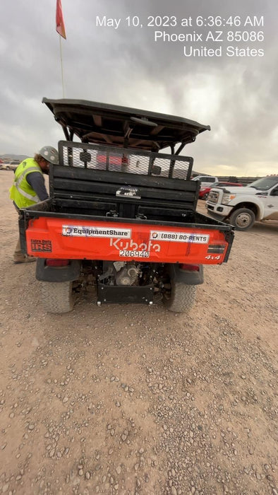 2022 Kubota RTV-X1140W-H Plastic Canopy, Windshield Acrylic Clear, LED Strobe Light, Wire Harness Kit, Back up Alarm