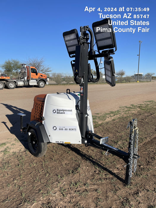 2024 Generac MLT2 Diesel, Flex Switch 120V Input, Powerzone Controller, 
(4) 320W LED Lights, 4kW Generator, 39.9 Gal Fuel Tank, 2" Ball, T3