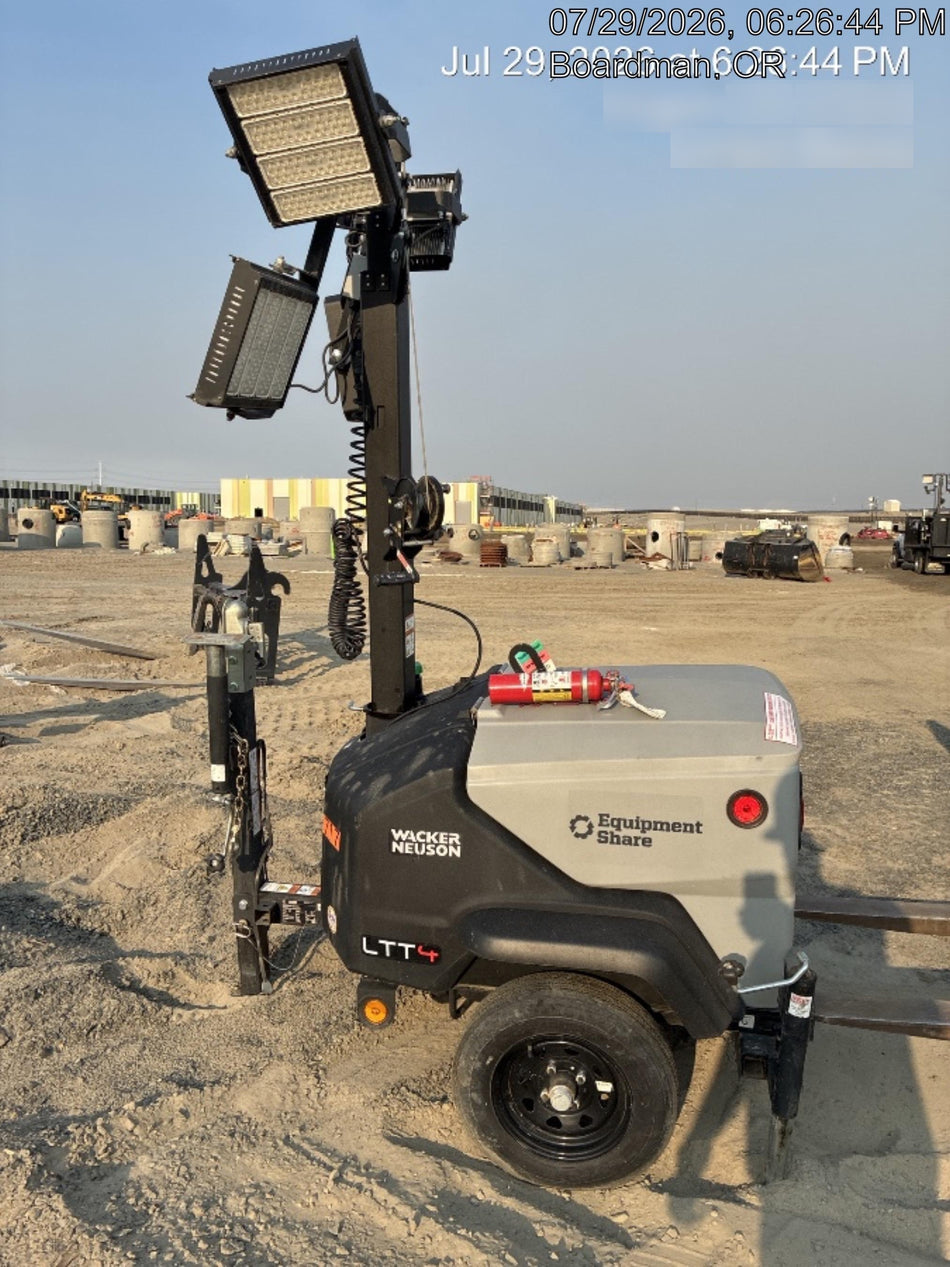 2024 Wacker Neuson LTT4 Diesel, Kohler KDW702, Deep Sea Controller, Auto Start, LED 320W, Bypass Outlet, T3