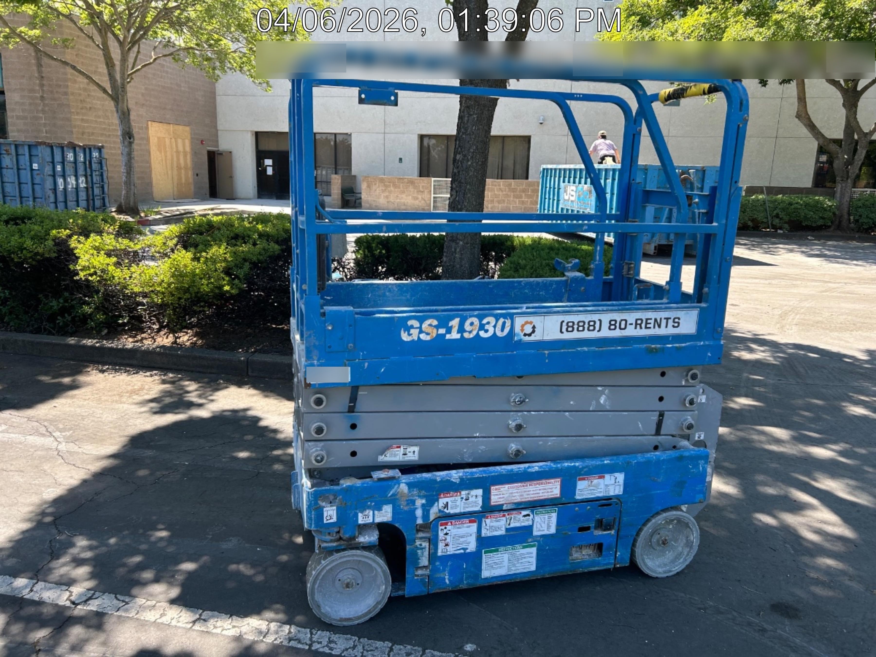 2019 Genie GS-1930 Half Height Swing Gate, 800W Inverter