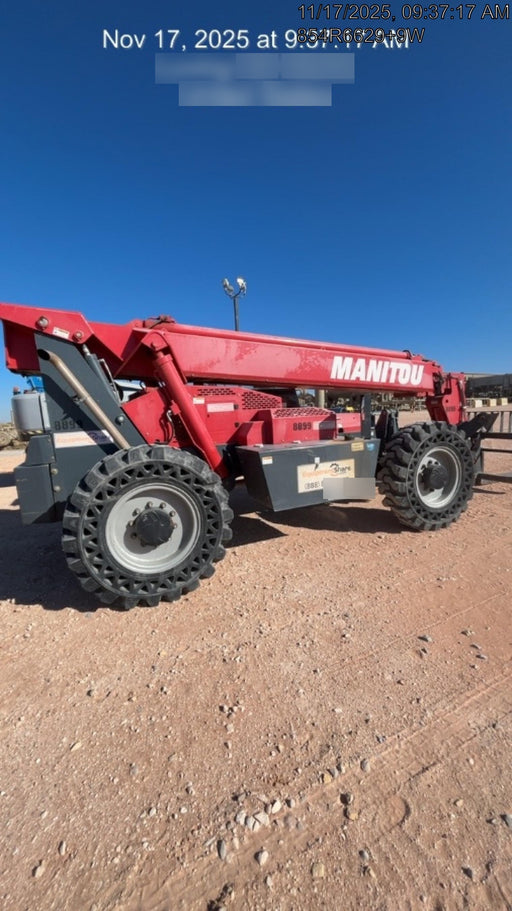 2018 Manitou MTA10055 Manitou MTA 10055 (open ROPS) w/Cab/Heat/AC, Work Lights/Strobe, Aux Hyd, Solid Tires, Lift Hook, 66" Carriage, 60" Forks