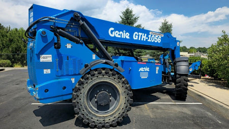 2018 Genie GTH-1056 Genie GTH-1056 w/Open ROPS, Solid Tires, Work Lights, 60" carriage/forks, cab mesh, beacon