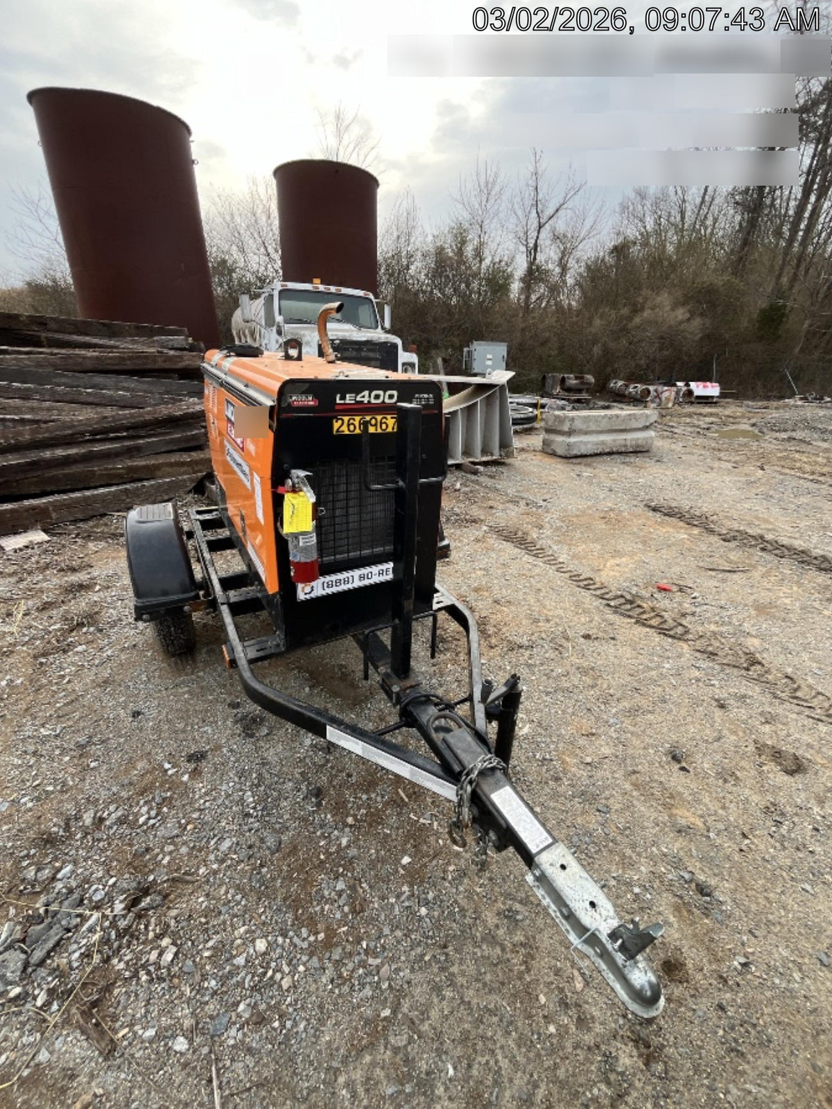 2022 Lincoln Electric LE400 Kubota V1505, Trlr, Cable Rack, Light Kit, ES Decals, T3