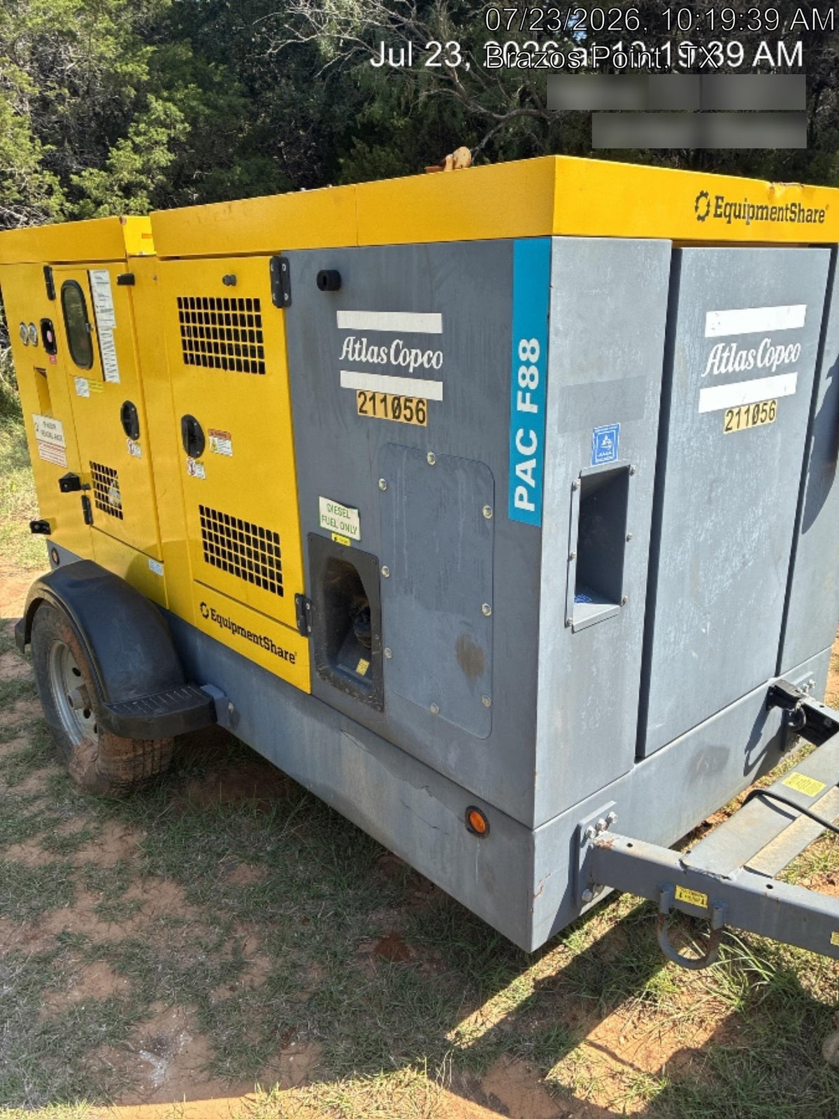 2022 ATLAS COPCO PAC F88 PD-S