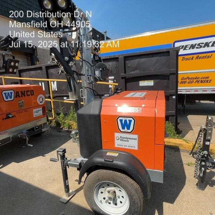 2024 Wanco WLTT-4MM4K Diesel, Deep Sea Controller, Shore Power Plug, Auto Start, (4) 350W LED Floodlights, 4kW Generator, 60 Gal Fuel Tank, 2" Ball, T3