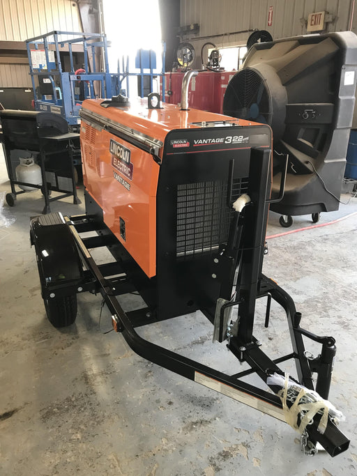 2021 Lincoln Electric Vantage 322 Vantage 322 Ready Pak 3 w/ Decals, ORANGE (includes trailer, cable rack, fender light kit) NO Telematics