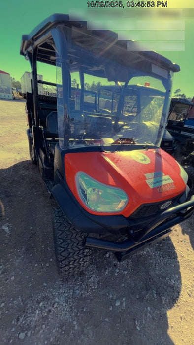 2022 Kubota RTV-X1140W-H Plastic Canopy, Windshield Acrylic Clear, LED Strobe Light, Wire Harness Kit, Back up Alarm