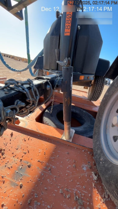 Allmand NLV3GR (4) LED Light Fixture 350W, 23' Vertical Mast, 3kW Prime, Towable, Deep Sea L401, Leveling Jacks, Yanmar T4F 5.8hp