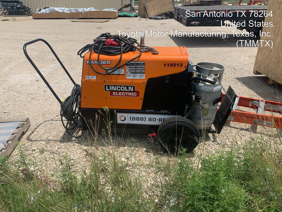 2020 Lincoln Electric Ranger 305 LPG Kohler Engine, One-Pak