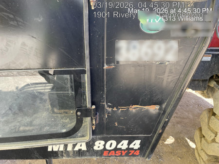 2019 Manitou MTA8044 74hp T4F, Cab/Heat/Air, Cab and Boom LED work lights, Auxiliary Hydraulics, Solid Tires, Amber strobe, Lift Hook 66" Carriage, 60" Forks