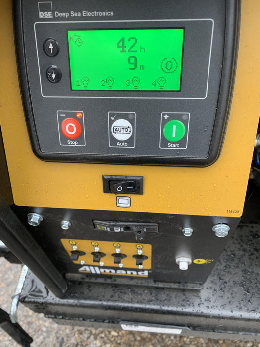 2022 Allmand NLV3GR (4) LED Light Fixture 350W, 23' Vertical Mast, 3kW Prime, Towable, ES Decals, T3