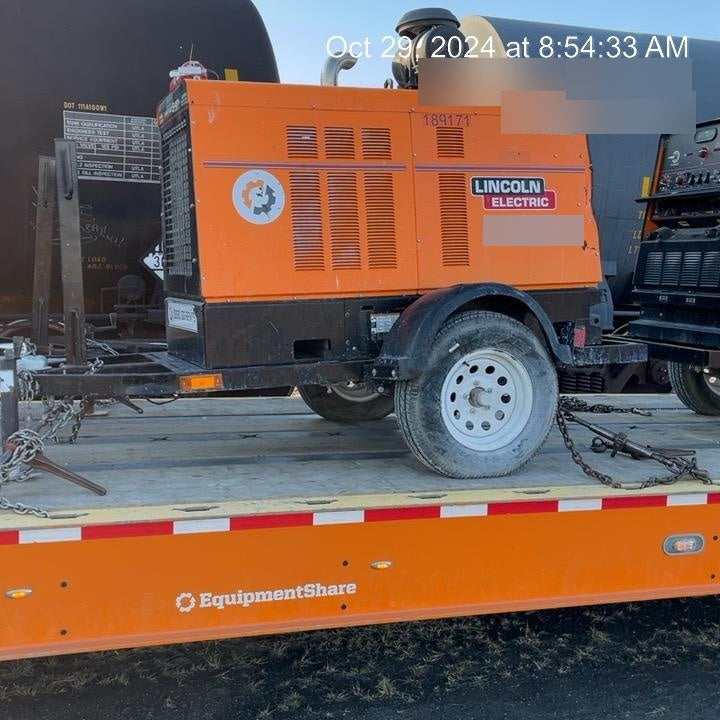 2021 Lincoln Electric Vantage 549X Ready Pak 3, ORANGE (includes trailer, cable rack, fender light kit)
