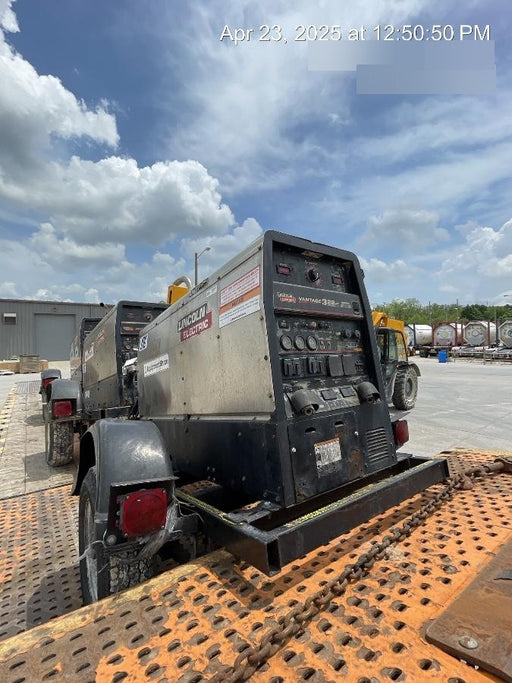 2019 Lincoln Electric Vantage 322 Ready-Pak 3, Two Wheel Trailer, Fender and Light Kit, Cable Rack